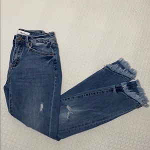 KanCan frayed skinny jeans